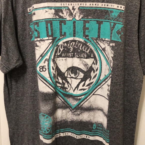 NWOT Men’s Society Short Sleeve T-shirt, XL, Gray - Picture 1 of 5
